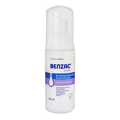 โฟมล้างหน้าลดสิว-benzac-spots-purifying-daily-facial-foam-cleanser