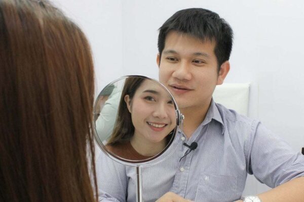 ร้อยไหมหน้าเรียว